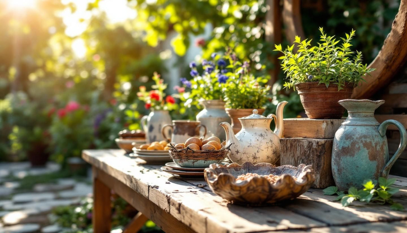 Comment transformer des matériaux anciens en décorations de jardin créatives ?